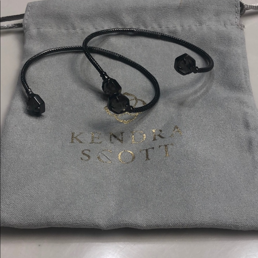Adjustable gunmetal Kendra Scott bracelets